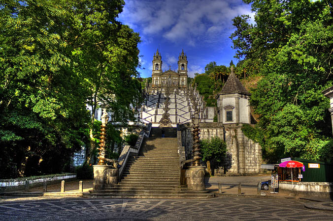 Portugal - Die Pilgerkirche Bom Jesus in HDR